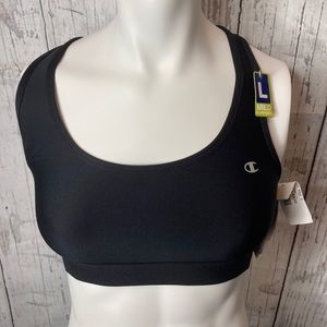 - Champion black spots bra  size large